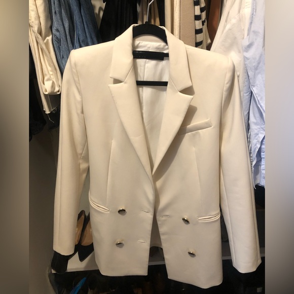 Zara cream double breasted blazer - Picture 3 of 3